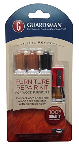 Guardsman Wax Wood Furniture Filler Sticks, Furniture Scratch Repair Kit for Wood Floors, Cabinets, Chairs, and Furnishings, 5 Colors