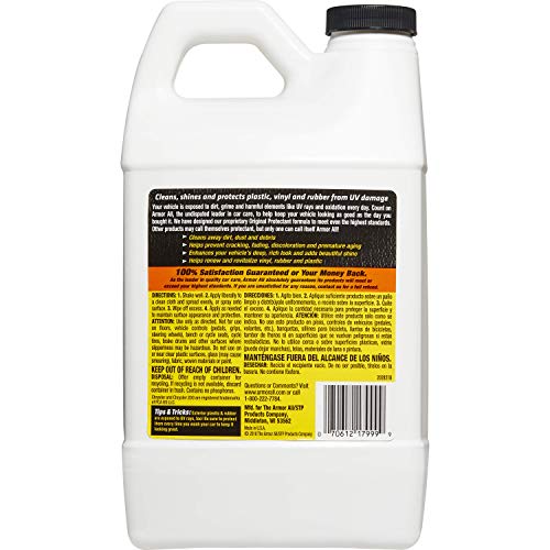 Armor All Car Protectant Refill, Car Interior Cleaner with UV Protection, 1 Gal Each, 128 Fl Oz (Pack of 1),White