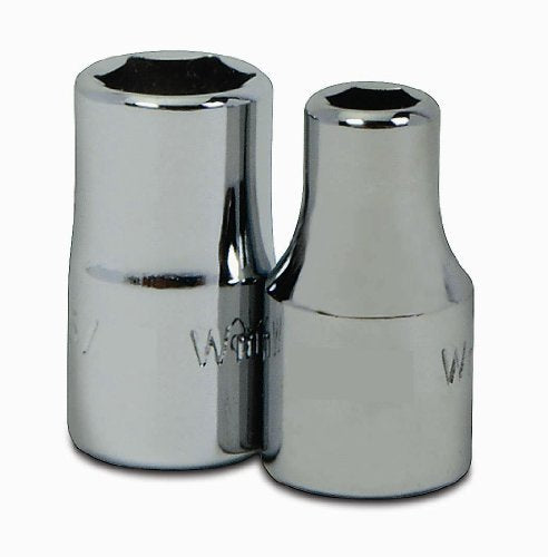 Williams JHWM-604 1/4-Inch Drive Shallow SAE Socket, 6 Point, 1/8-Inch Size, High-Polished Chrome Finish, Designed For Use On 6 Point Fasteners