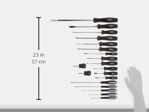 Williams 8-Piece Endurogrip Multi-Size Screwdriver Set, Keystone Slots Hex Bolster & Phillips, Comfort Grip Prevents Slippage, Extra Strength Steel Chrome Blades