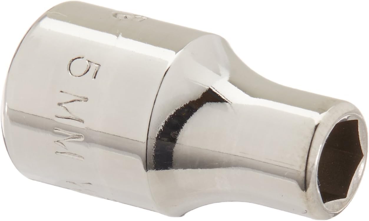 Williams JHWM-604 1/4-Inch Drive Shallow SAE Socket, 6 Point, 1/8-Inch Size, High-Polished Chrome Finish, Designed For Use On 6 Point Fasteners