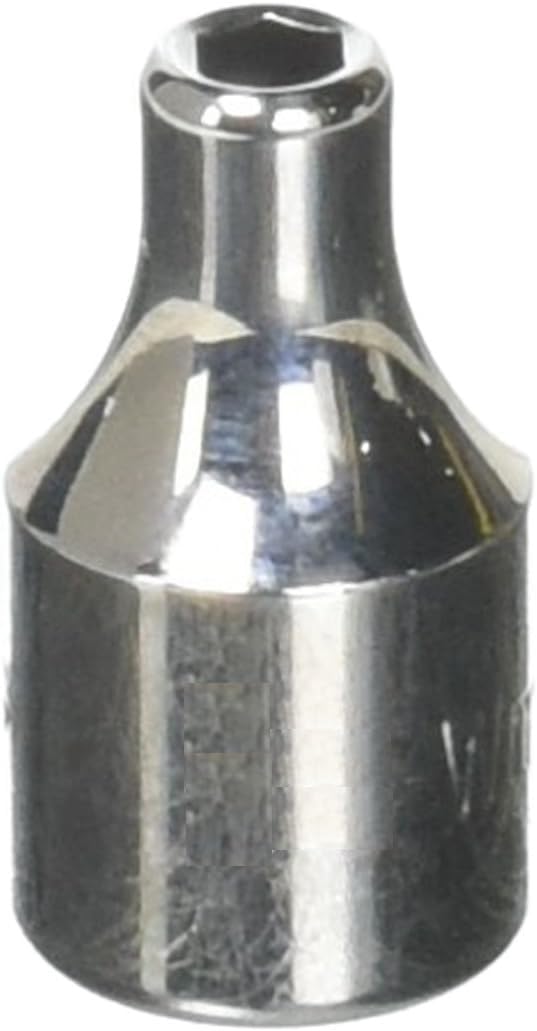 Williams JHWM-604 1/4-Inch Drive Shallow SAE Socket, 6 Point, 1/8-Inch Size, High-Polished Chrome Finish, Designed For Use On 6 Point Fasteners
