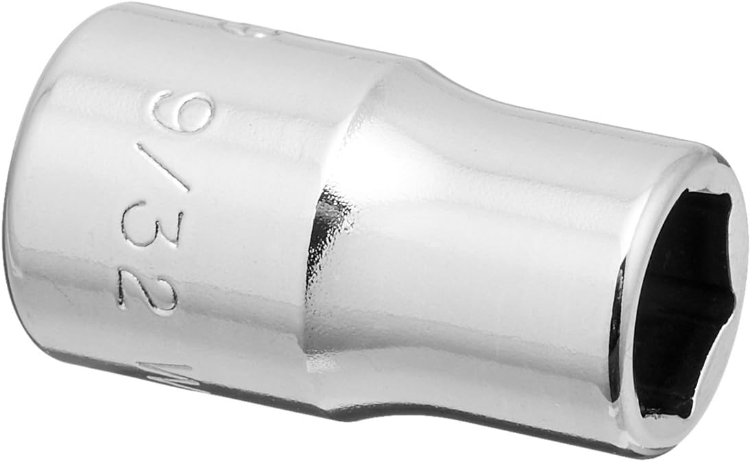 Williams JHWM-604 1/4-Inch Drive Shallow SAE Socket, 6 Point, 1/8-Inch Size, High-Polished Chrome Finish, Designed For Use On 6 Point Fasteners