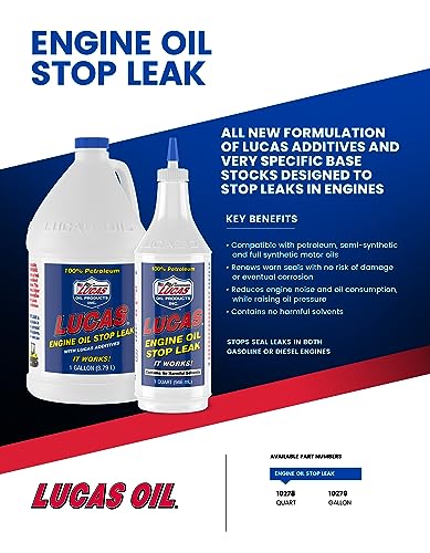 Lucas Oil 10279 Engine Oil Stop Leak - 1 Gallon