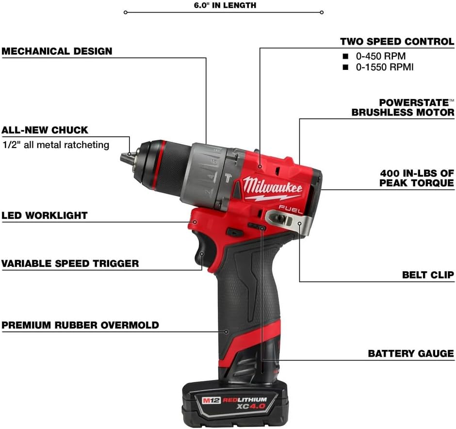 Milwaukee Electric - M12 Fuel. 2-Tool Combo KIT