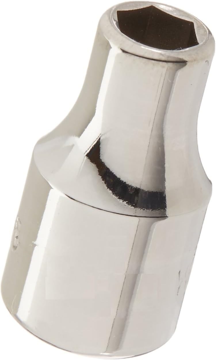 Williams JHWM-604 1/4-Inch Drive Shallow SAE Socket, 6 Point, 1/8-Inch Size, High-Polished Chrome Finish, Designed For Use On 6 Point Fasteners