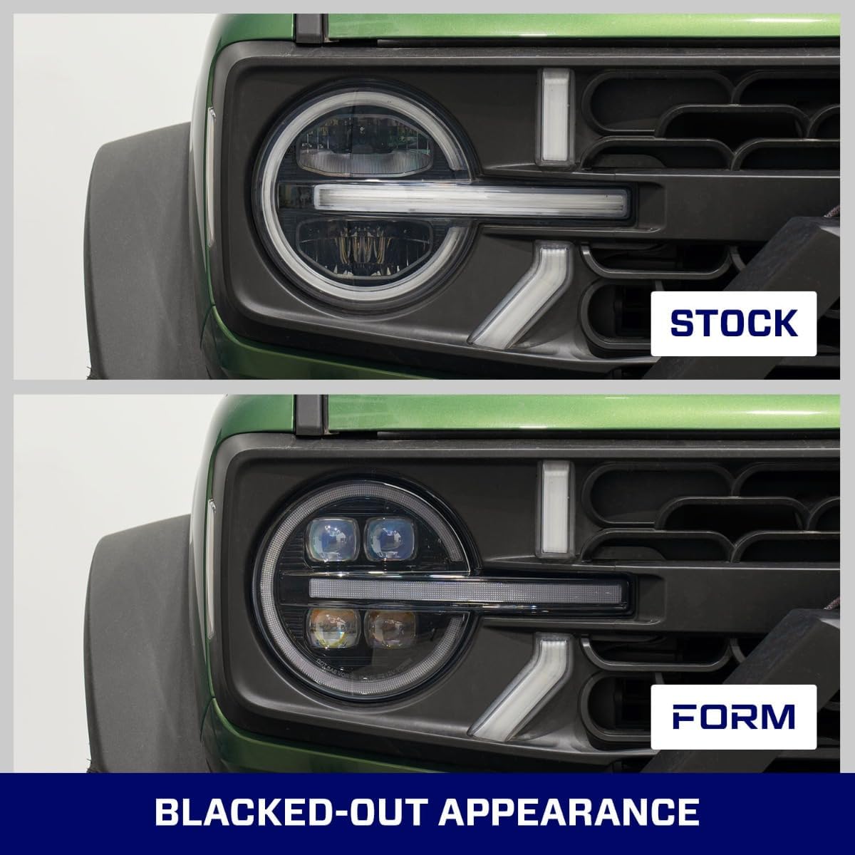 Sequential LED Projector Headlights compatible with Ford Bronco/Bronco Raptor 2021-2025 (pair)
