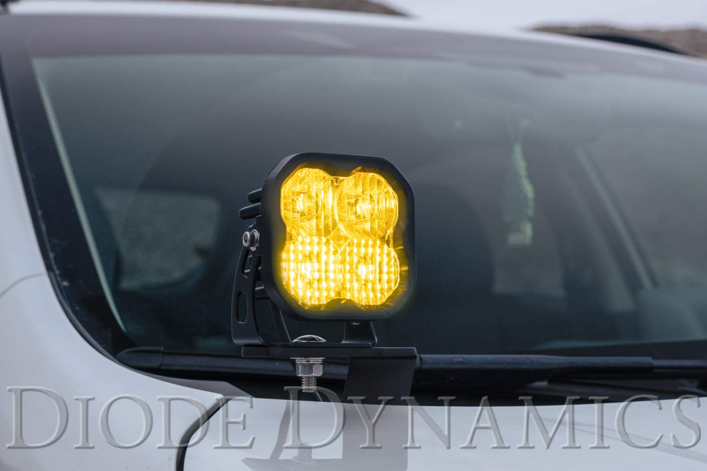 Diode Dynamics SS3 SAE Yellow Sport LED Pod (pair), Combo with Amber Backlight