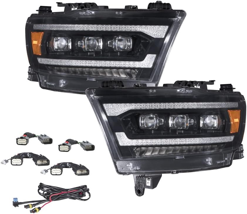 Sequential LED Headlights compatible with Ram 1500 2019-2024 (pair)