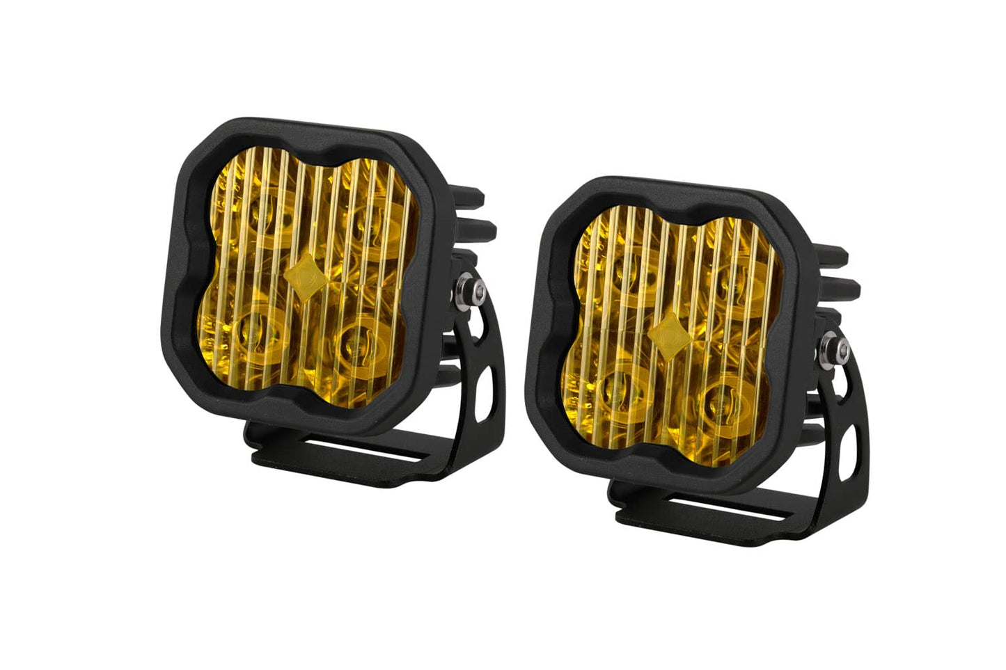 Diode Dynamics SS3 SAE Yellow Sport LED Pod (pair), Combo with Amber Backlight