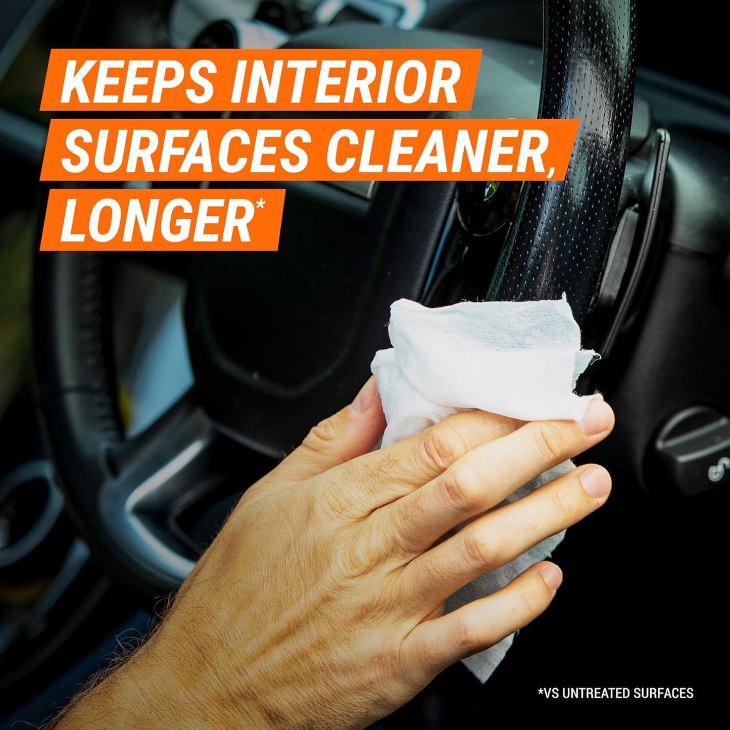 Armor All Car Interior Protectant Wipes, 90 Count Canister, UV Protectant for Vinyl, Rubber, Plastic, Trim and Dashboards