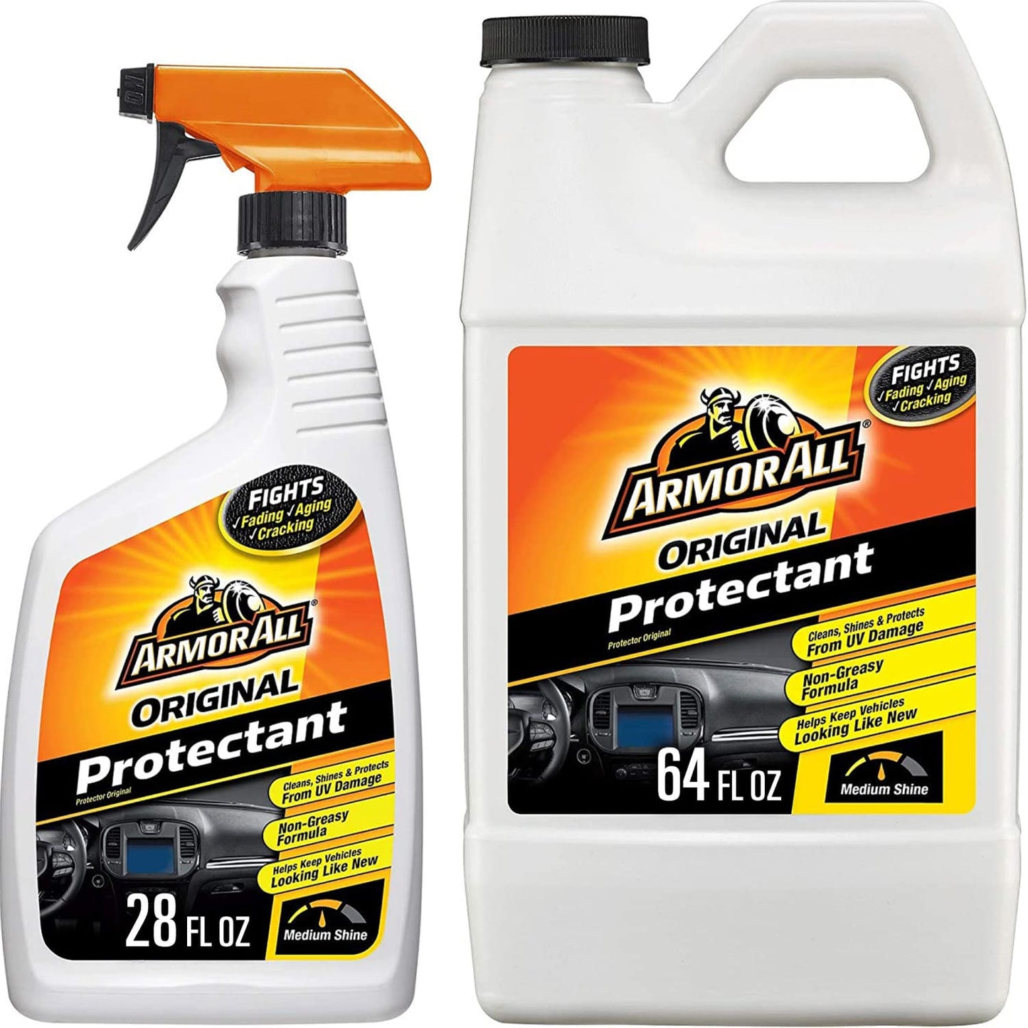 Armor All Car Protectant Refill, Car Interior Cleaner with UV Protection, 1 Gal Each, 128 Fl Oz (Pack of 1),White