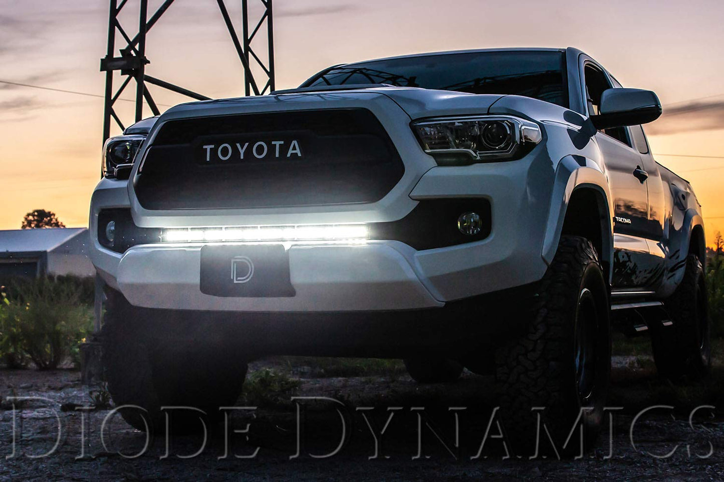 Diode Dynamics Stealth White Combo 30" LED Light Bar Kit compatible with Toyota Tacoma 2016-2023