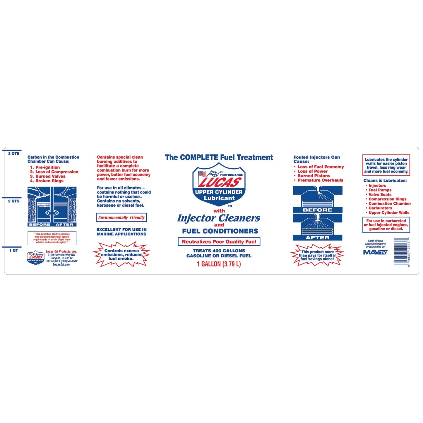 Lucas Oil 10003 Fuel Treatment - 1 Quart