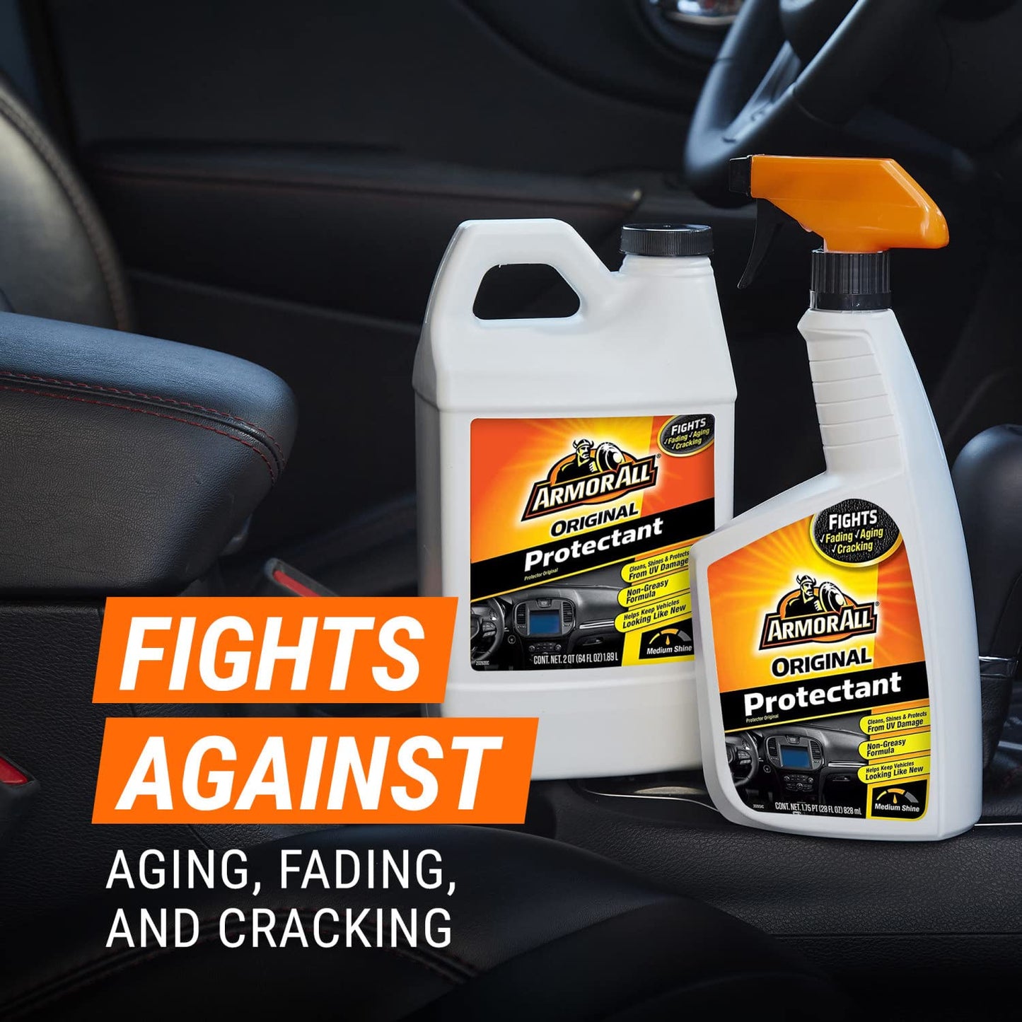 Armor All Car Protectant Refill, Car Interior Cleaner with UV Protection, 1 Gal Each, 128 Fl Oz (Pack of 1),White