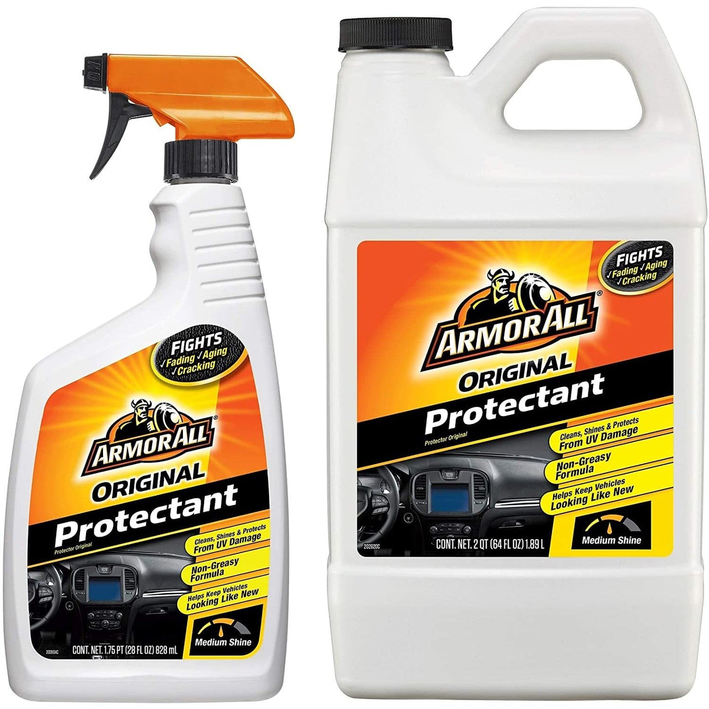 Armor All Car Protectant Refill, Car Interior Cleaner with UV Protection, 1 Gal Each, 128 Fl Oz (Pack of 1),White