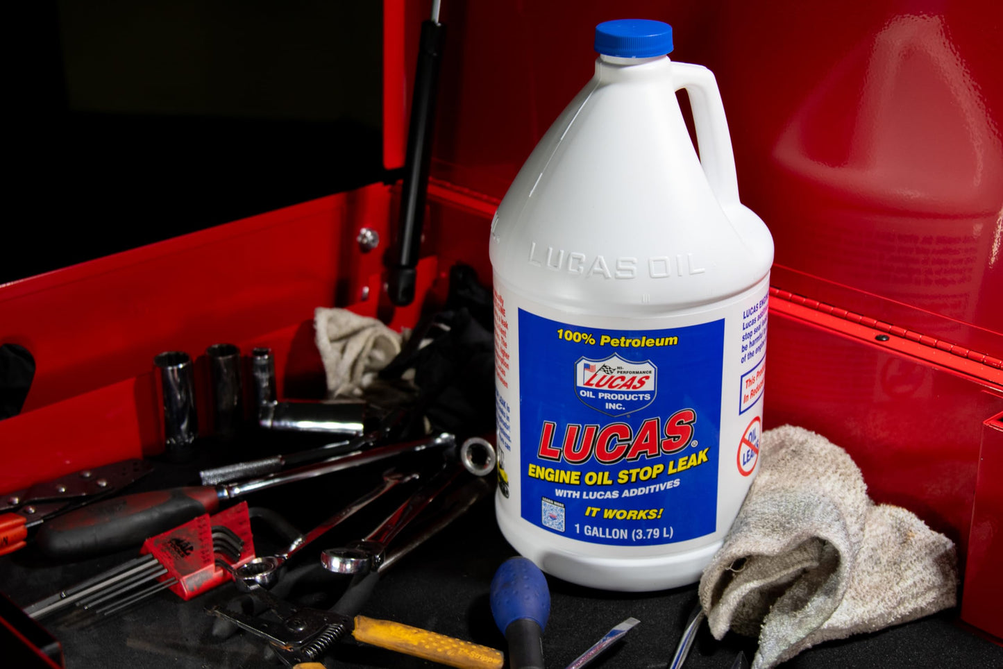 Lucas Oil 10279 Engine Oil Stop Leak - 1 Gallon