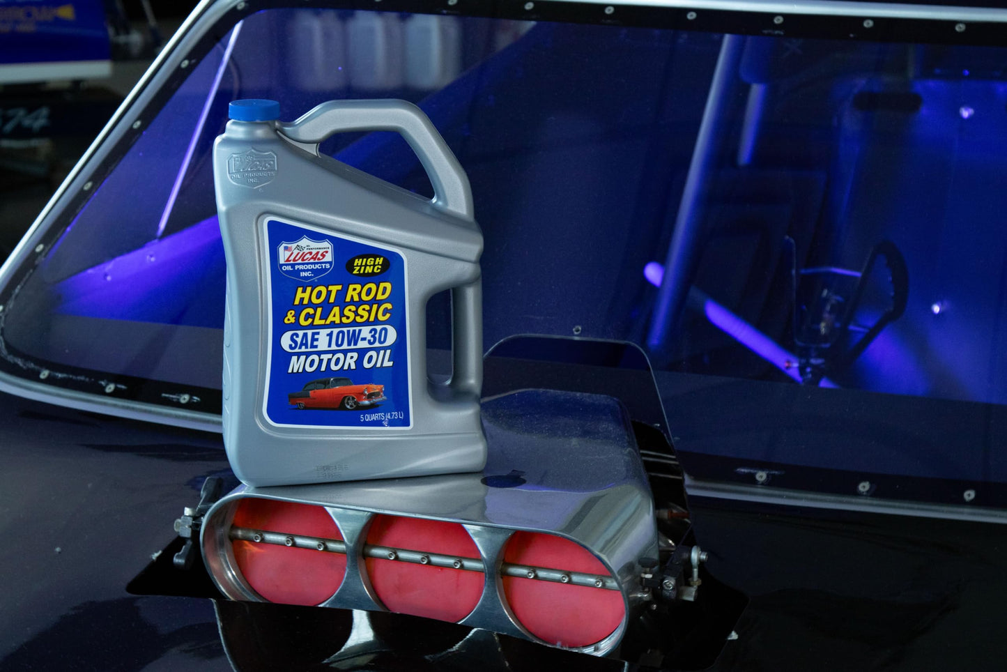 Lucas Oil 10679 Hot Rod & Classic Car SAE 10W-30 Motor Oil - 5 Quart