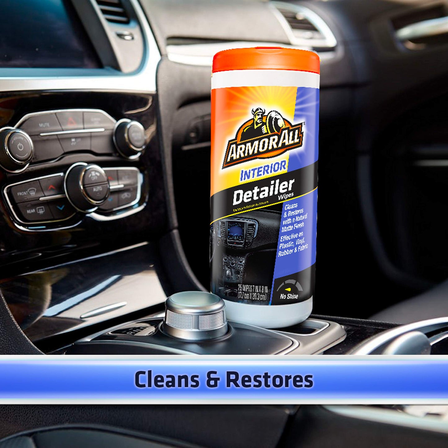 Original Protectant Wipes by Armor All, Car Interior Cleaner Wipes with UV Protection to Fight Cracking & Fading, 30 Count