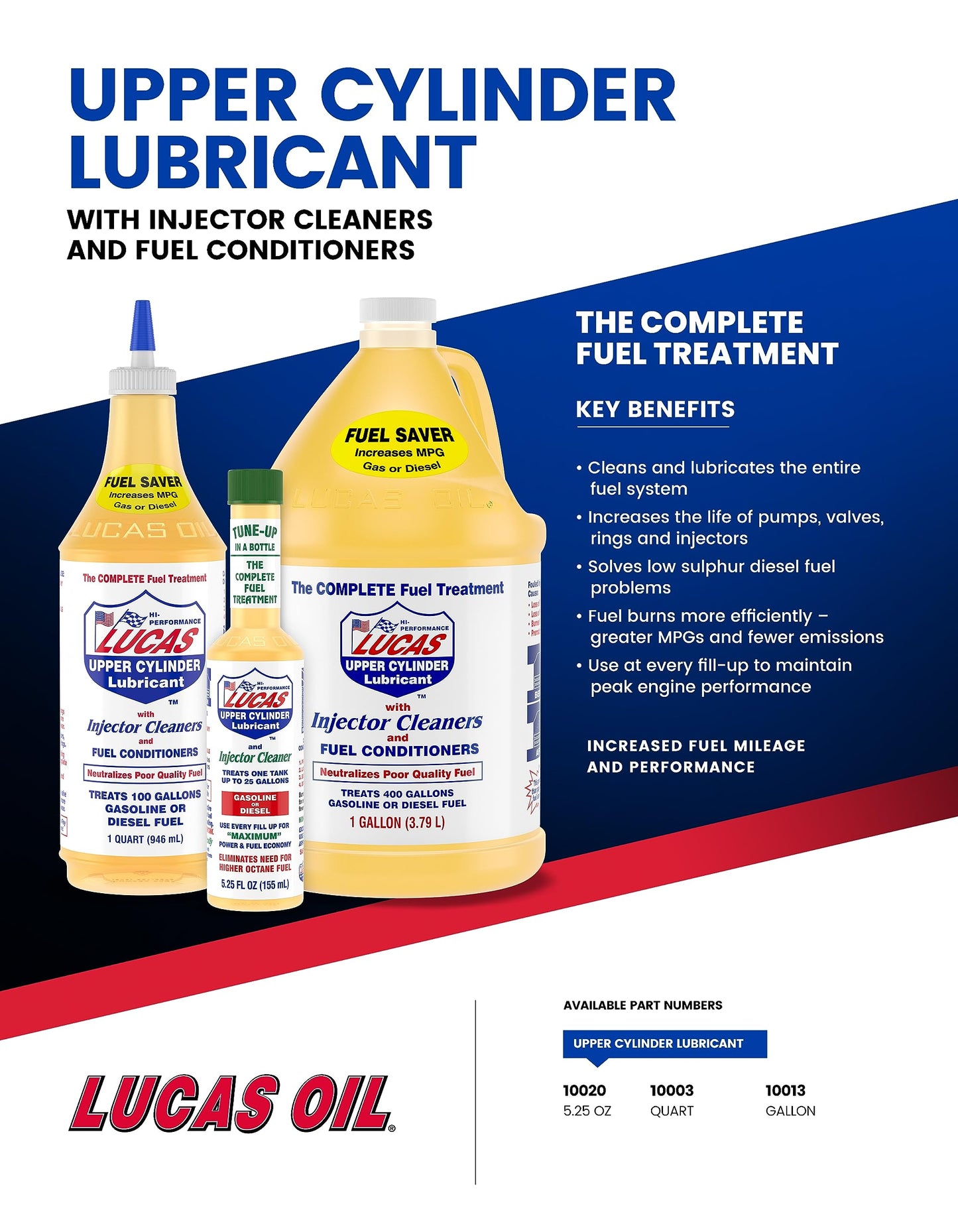 Lucas Oil 10003 Fuel Treatment - 1 Quart