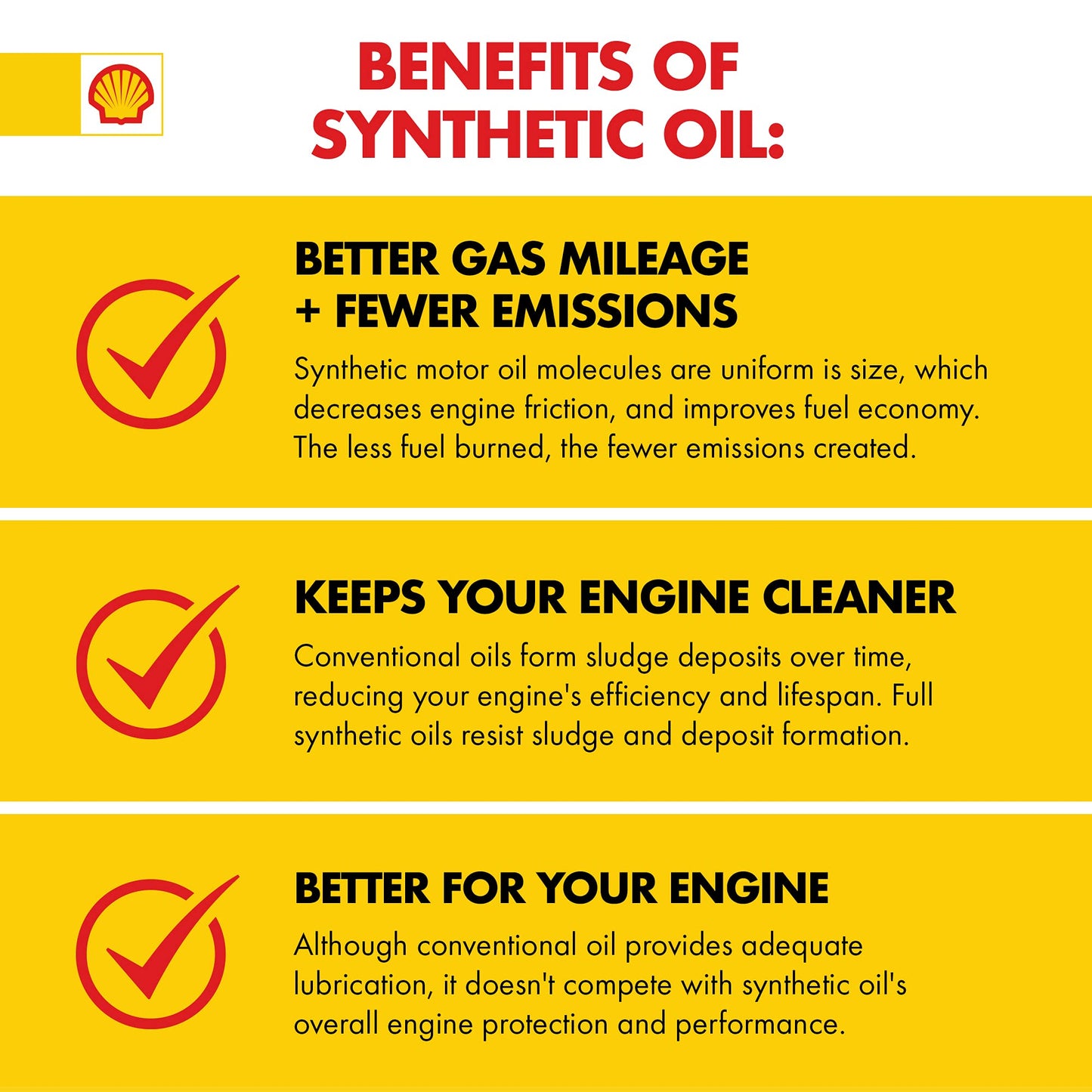 Shell Rotella T6 Full Synthetic 15W-40 Motor Oil, 1 Gallon (3 Pack)