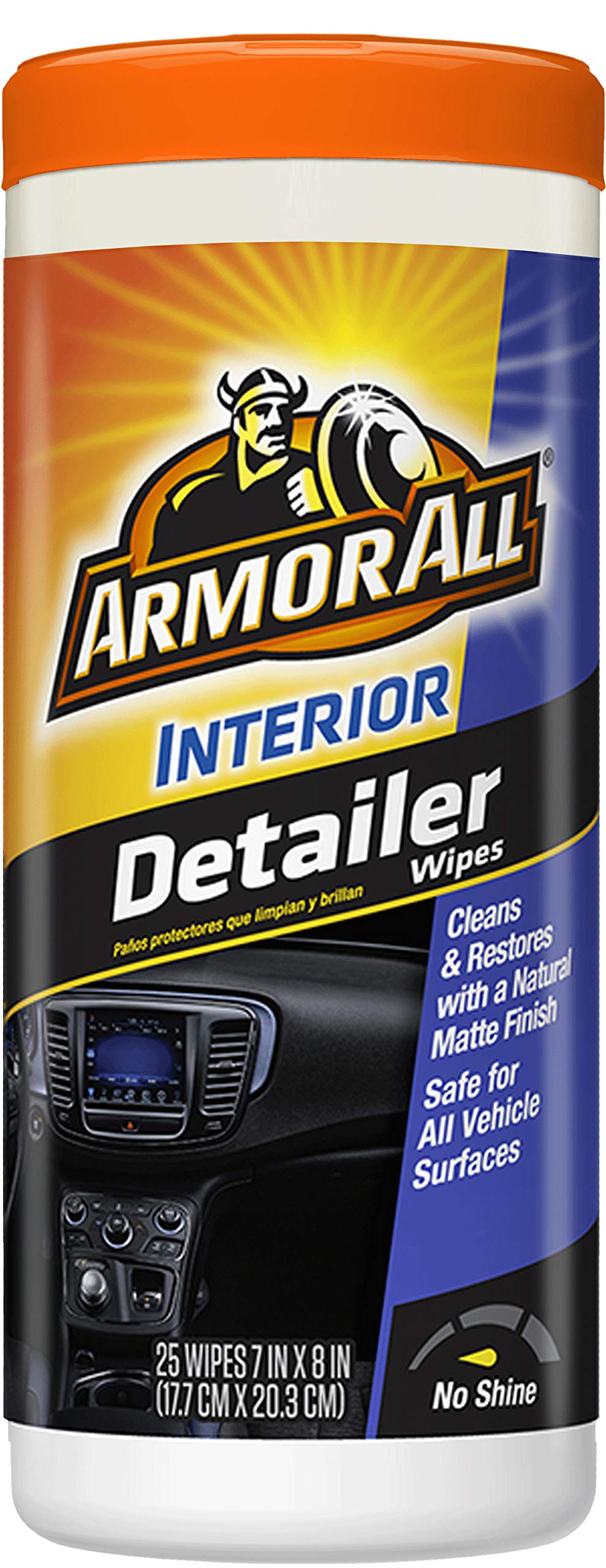 Original Protectant Wipes by Armor All, Car Interior Cleaner Wipes with UV Protection to Fight Cracking & Fading, 30 Count