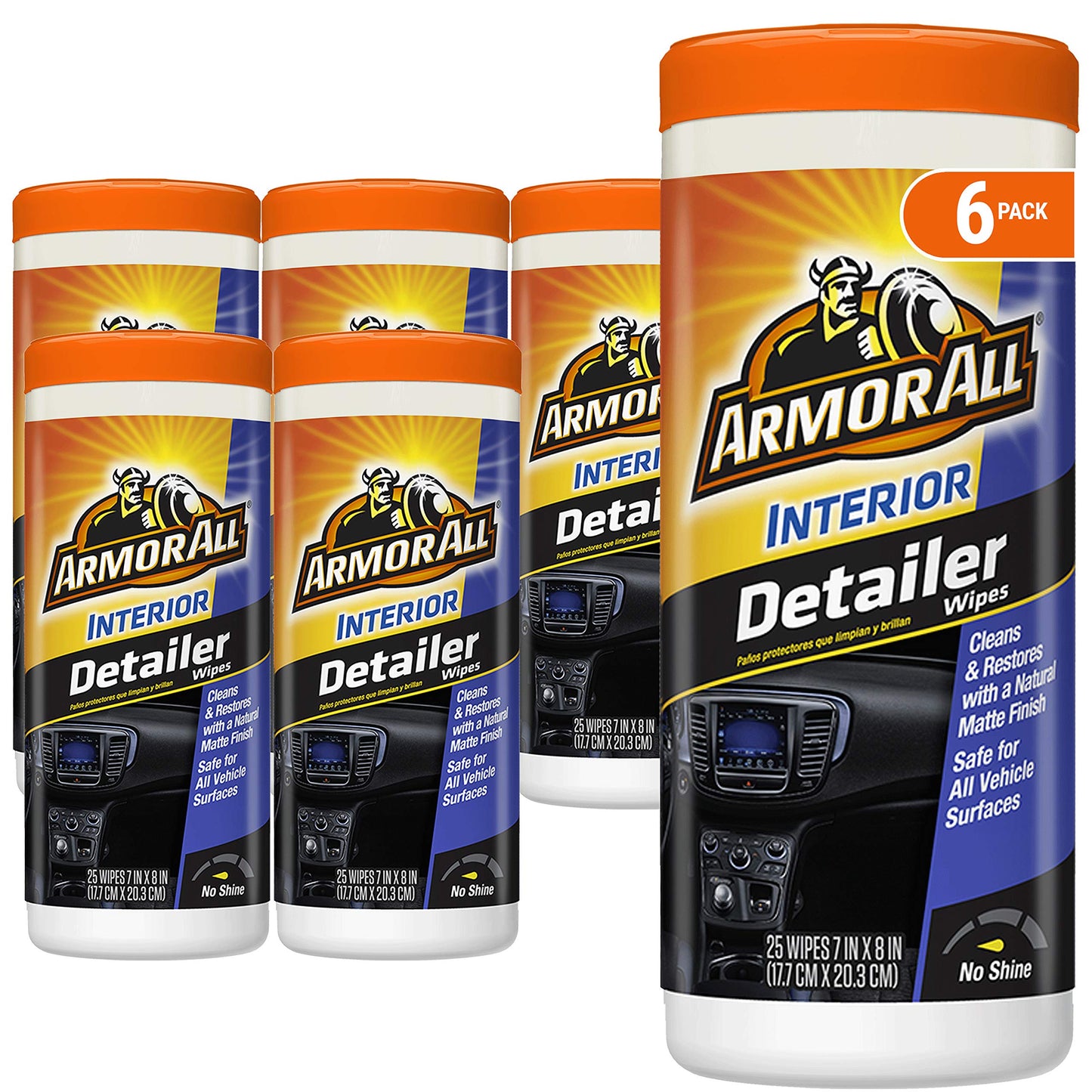 Original Protectant Wipes by Armor All, Car Interior Cleaner Wipes with UV Protection to Fight Cracking & Fading, 30 Count