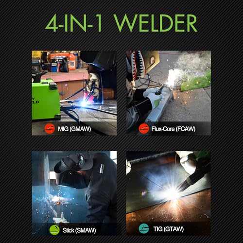 Forney 271 Easy Weld 140 MP Multi-Process Welder - Versatile 3-in-1 Welding Machine for MIG, DC TIG, and Stick Welding Application