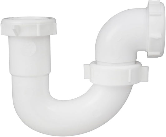 Plumb Pak PP20960 PlumPak S-Trap, 1-1/2 In, Plastic, No Size, White