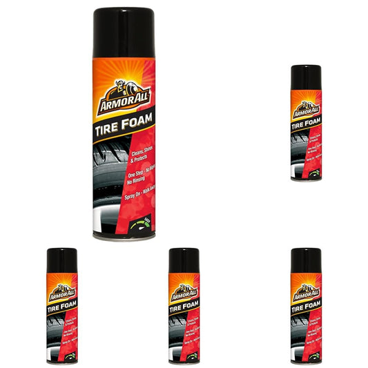 Armor All Tire Foam, Tire Cleaner Spray for Cars, Trucks, Motorcycles, 20 Oz Each, 1.25 Pound (Pack of 1)