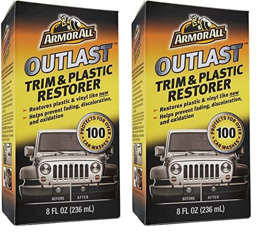 Armor All Outlast Car Trim & Plastic Cleaner , Cleans Cars, Trucks, and Motorcycles, 8 Oz