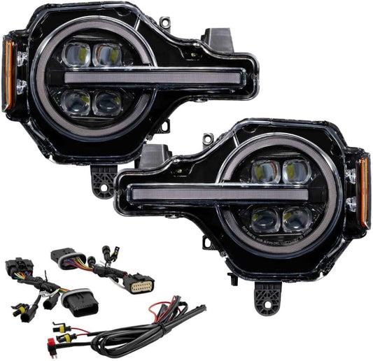 Sequential LED Projector Headlights compatible with Ford Bronco/Bronco Raptor 2021-2025 (pair)