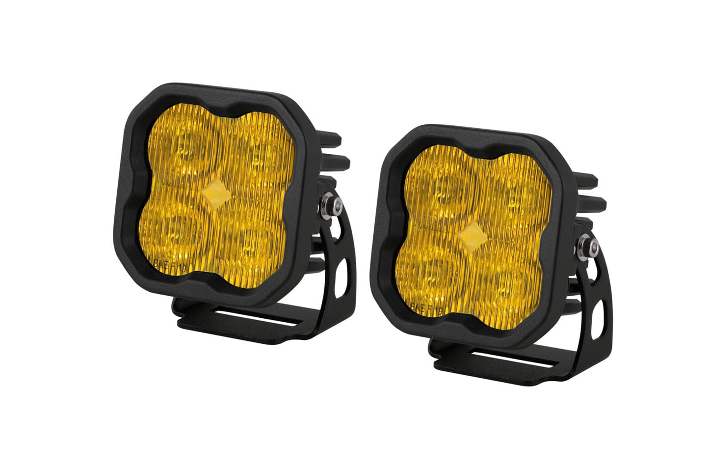 Diode Dynamics SS3 SAE Yellow Sport LED Pod (pair), Combo with Amber Backlight