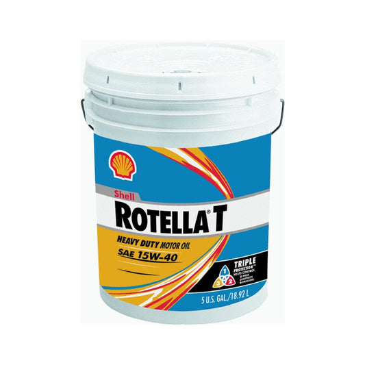 Shell Rotella 550019916 T Triple Protection 15W-40 Heavy Duty Engine Oil -1 - 5 Gallon Pail