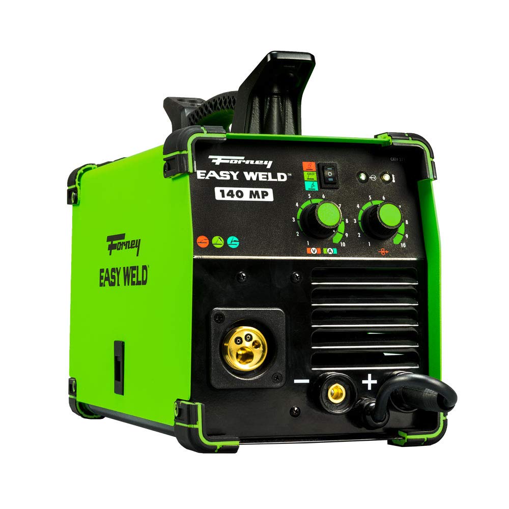 Forney 271 Easy Weld 140 MP Multi-Process Welder - Versatile 3-in-1 Welding Machine for MIG, DC TIG, and Stick Welding Application