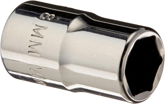 Williams JHWM-604 1/4-Inch Drive Shallow SAE Socket, 6 Point, 1/8-Inch Size, High-Polished Chrome Finish, Designed For Use On 6 Point Fasteners