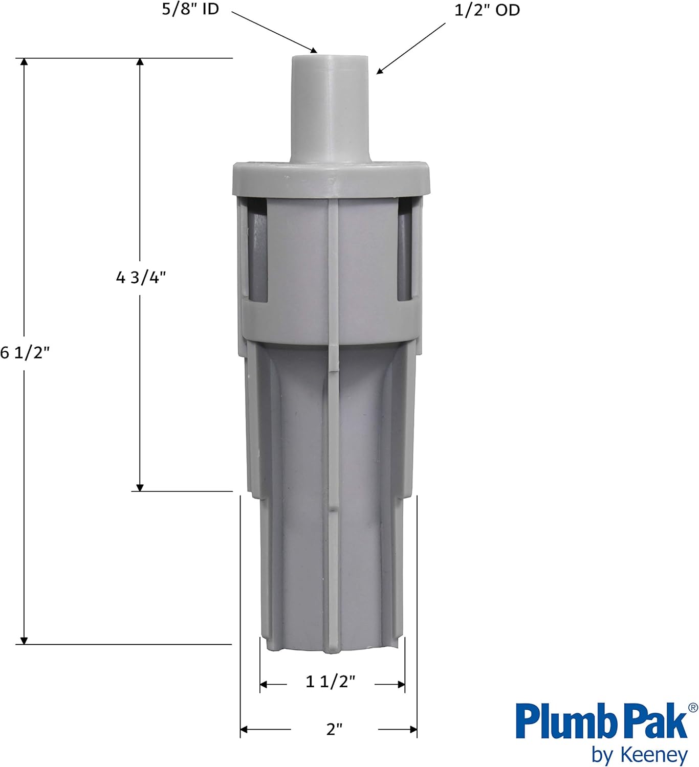 Plumb Pak PP855-69 2 in. Plastic Water Softener Air Gap for Standpipes